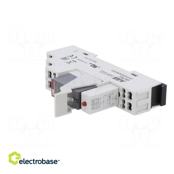 Relay: interface | DPDT | Ucoil: 24VDC | for DIN rail mounting image 2