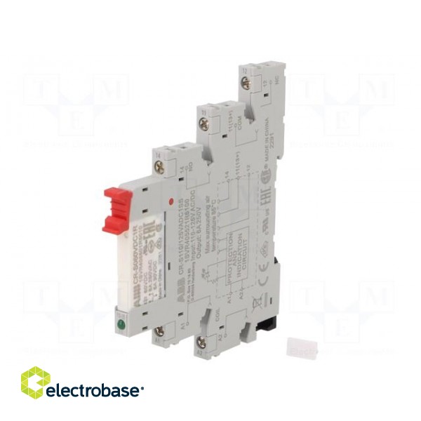 Relay: interface | SPDT | Ucoil: 110VAC,110VDC | Series: CR-S фото 1