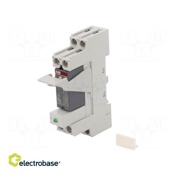 Relay: interface | SPDT | Ucoil: 230VAC | for DIN rail mounting image 1