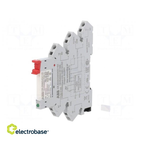 Relay: interface | SPDT | Ucoil: 230VAC,230VDC | Series: CR-S фото 1