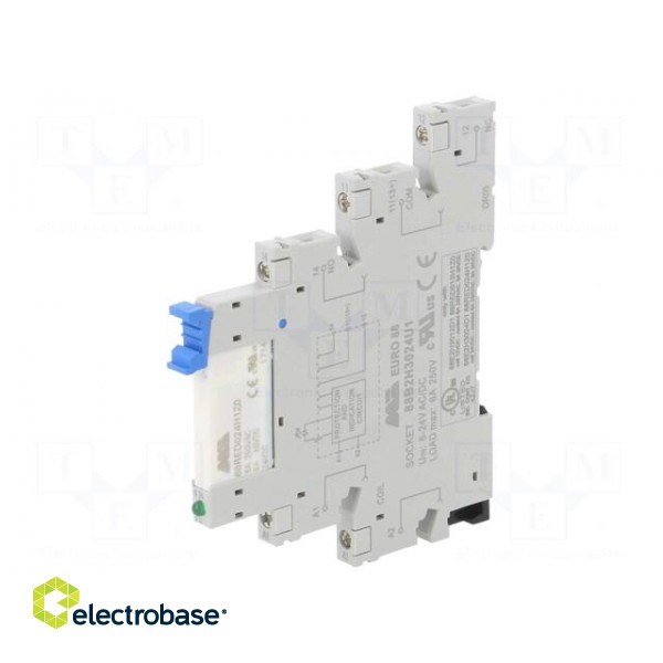 Relay: interface | SPDT | Ucoil: 24VDC | 6A | 6A/250VAC | 6A/30VDC | IP20 paveikslėlis 1