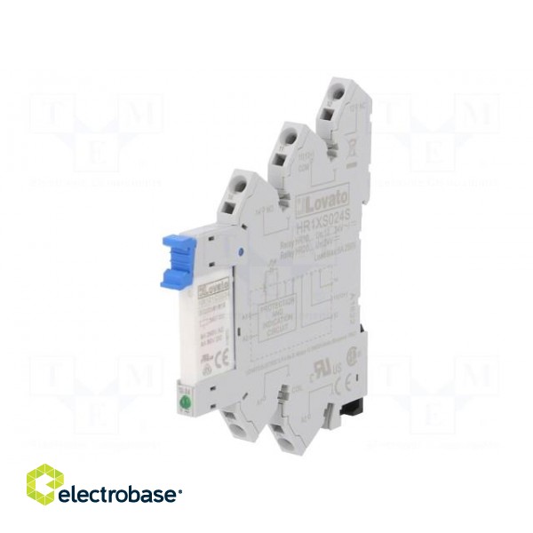 Relay: interface | SPDT | Ucoil: 24VAC,24VDC | 6A | 6A/250VAC | 6A/30VDC image 1