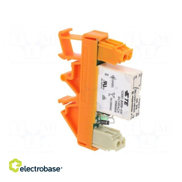 Relay: interface | SPST-NO | Ucoil: 24VDC | 8A | for DIN rail mounting image 8