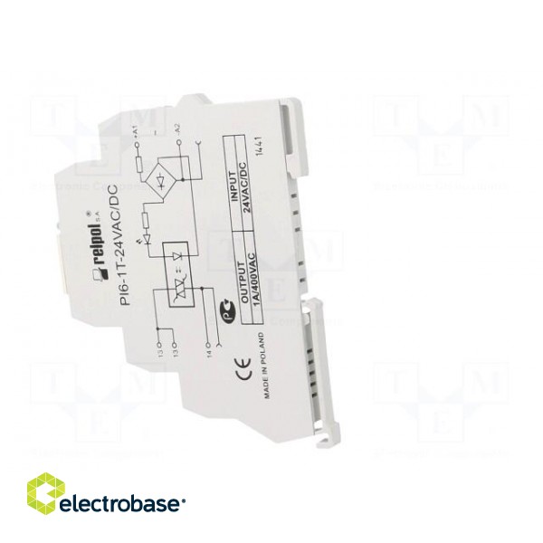 Relay: interface | SPST-NO | Ucoil: 24VAC,24VDC | 1.2A | triac | PI6 image 4