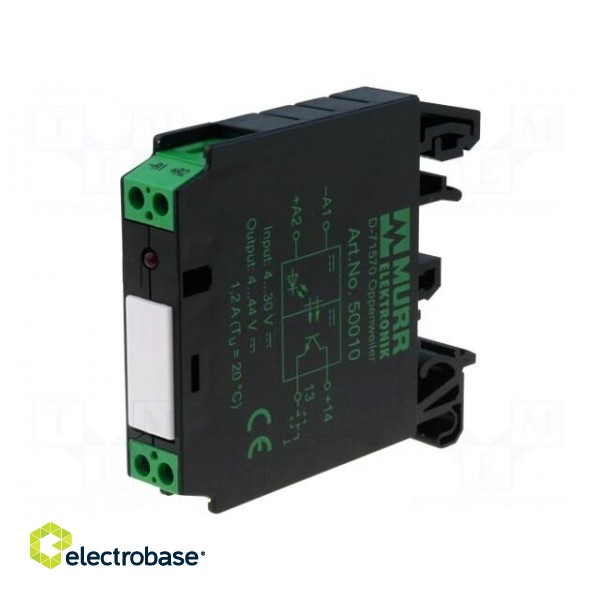 Relay: interface | Ucntrl: 4÷30VDC | 500mA | transistor | Icntrl: 10mA
