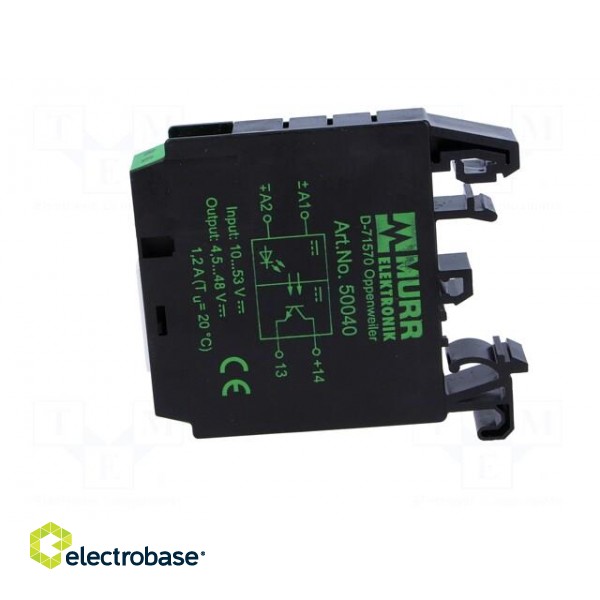 Relay: interface | Ucoil: 24VDC | transistor | Uswitch: 4.5÷53VDC paveikslėlis 3