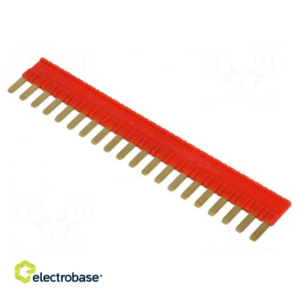Connection bridge | 36A | Electr.connect: Push-in | OEM: 2608954 | red