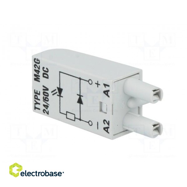 Module protecting | Mounting: socket | Indication: LED | 24/60VDC paveikslėlis 4