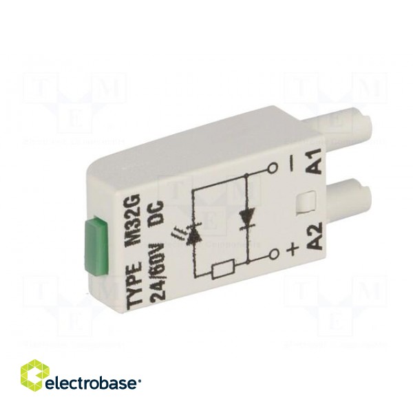 Module protecting | Mounting: socket | Indication: LED | 24/60VDC image 2