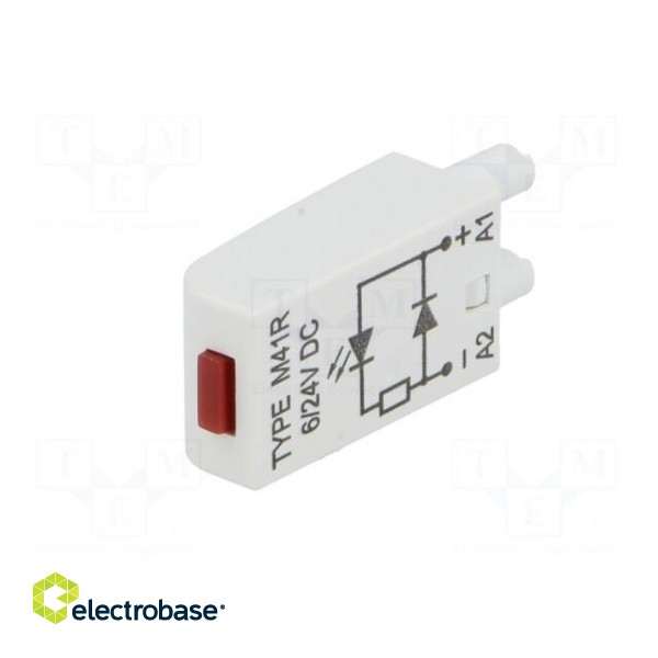 Module protecting | socket | Indication: LED | Colour: red фото 2