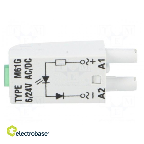 Signaling module | Mounting: socket | Indication: LED | Colour: green image 3