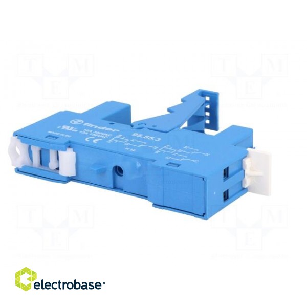 Socket | 10A | 250VAC | Mounting: DIN | Leads: screw terminals | IP20 image 6