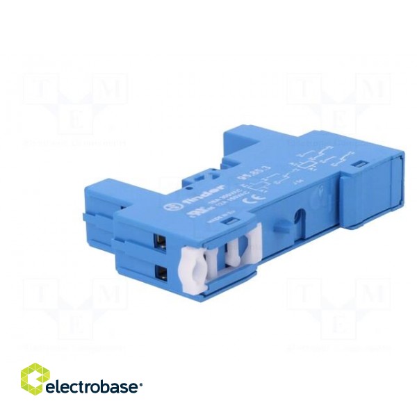 Socket | 10A | 250VAC | Mounting: DIN | Leads: screw terminals | IP20 image 4