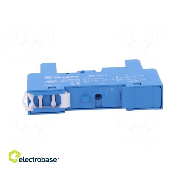 Socket | 10A | 250VAC | Mounting: DIN | Leads: screw terminals | IP20 image 5