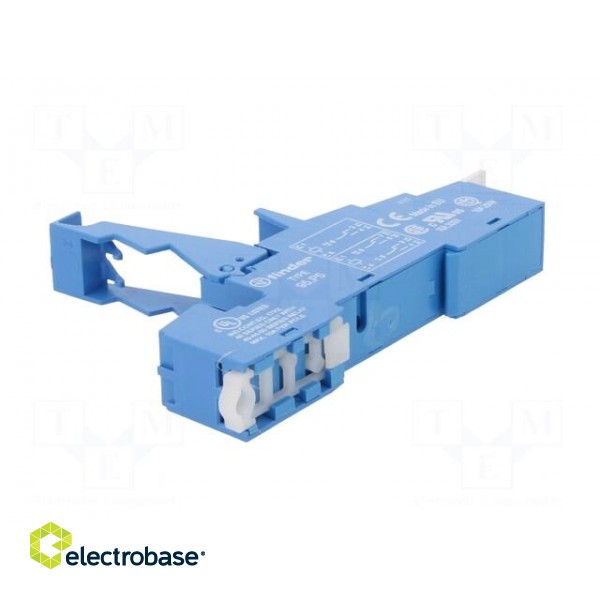 Socket | 10A | 250VAC | Mounting: DIN | Leads: spring clamps | -40÷70°C image 4