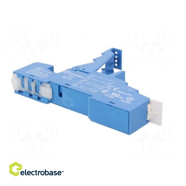 Socket | 10A | 250VAC | Mounting: DIN | Leads: spring clamps | -40÷70°C image 6