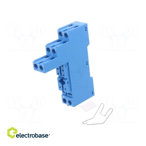 Socket | 10A | 250VAC | for DIN rail mounting | screw terminals | IP20 image 1