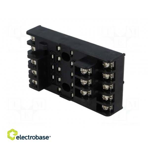 Socket | 10A | 250VAC | Mounting: on panel | Leads: screw terminals фото 2