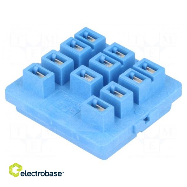 Socket | 10A | 250VAC | Mounting: PCB | Leads: for PCB | -40÷70°C image 1
