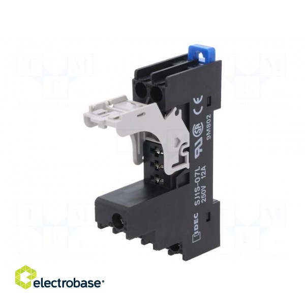 Socket | 12A | 250VAC | for DIN rail mounting | -40÷70°C | max.250VDC image 1
