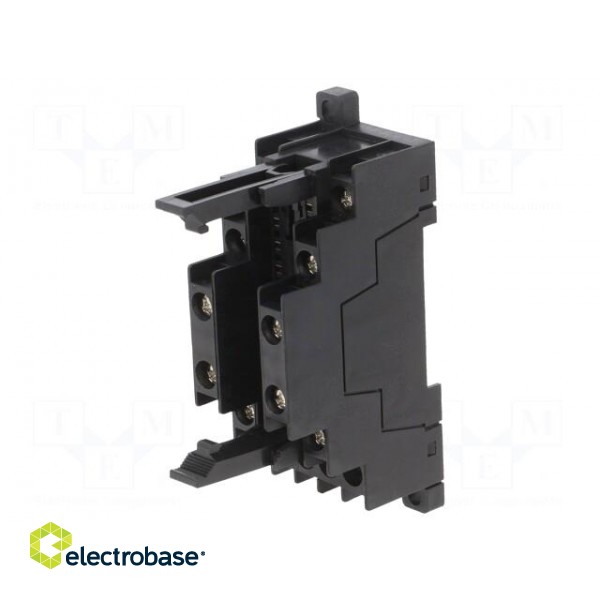 Socket | 6A | 250VAC | for DIN rail mounting | -40÷85°C | max.250VDC image 1