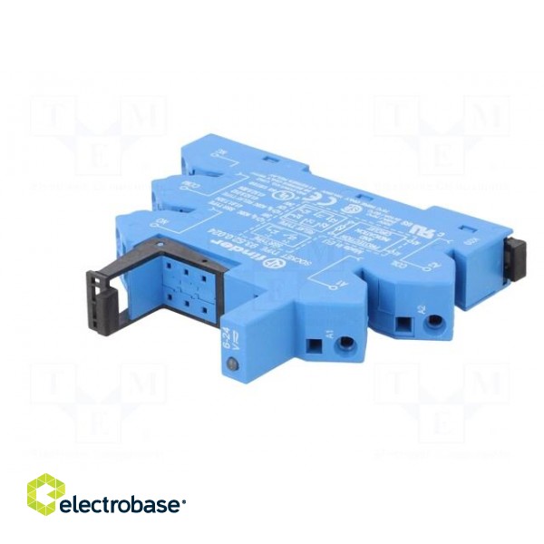 Socket | 6A | 250VAC | for DIN rail mounting | screw terminals | IP20 фото 2