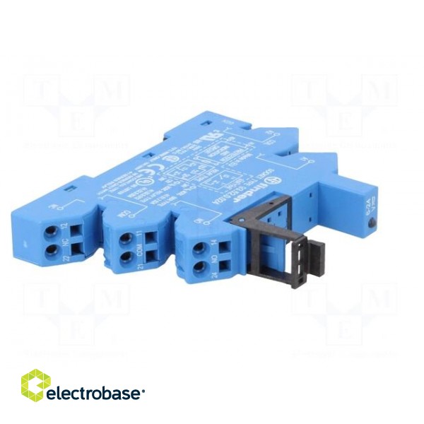 Socket | 6A | 250VAC | for DIN rail mounting | screw terminals | IP20 paveikslėlis 7