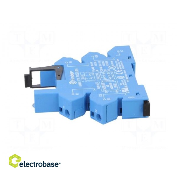 Socket | 6A | 250VAC | for DIN rail mounting | screw terminals | IP20 paveikslėlis 3