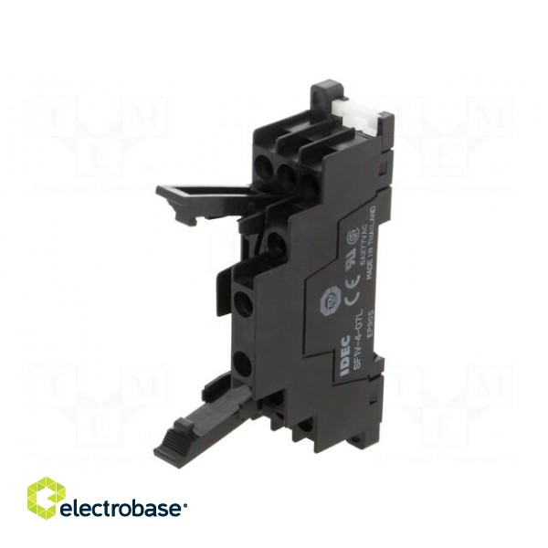 Socket | 6A | 250VAC | for DIN rail mounting | -40÷85°C | max.250VDC image 1