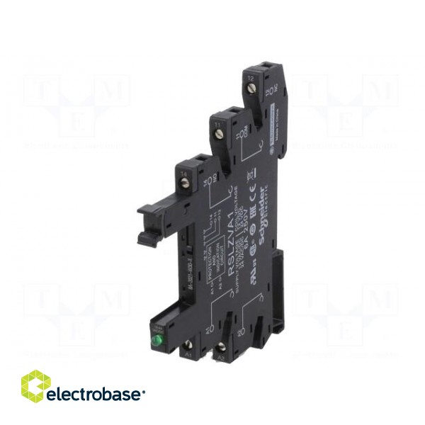 Socket | 6A | RSL1AB4BD | for DIN rail mounting | screw terminals image 1