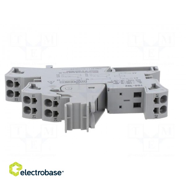 Socket | 8A | 300VAC | for DIN rail mounting | -40÷70°C | 86x54x15mm image 9