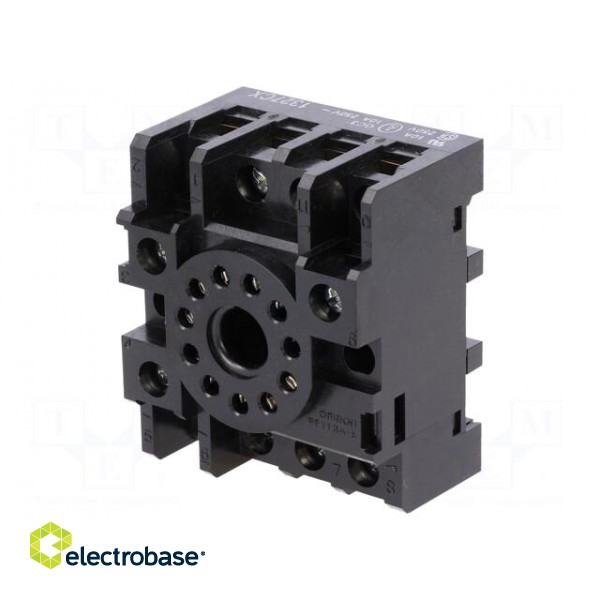 Socket | Mounting: DIN | Series: MKS | Electr.connect: round socket image 1