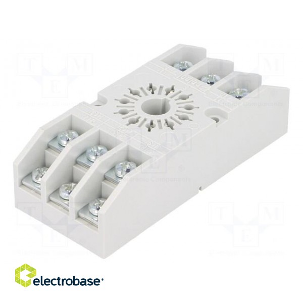 Socket | PIN: 11 | 10A | 250VAC | Mounting: on panel | Series: R15 image 1