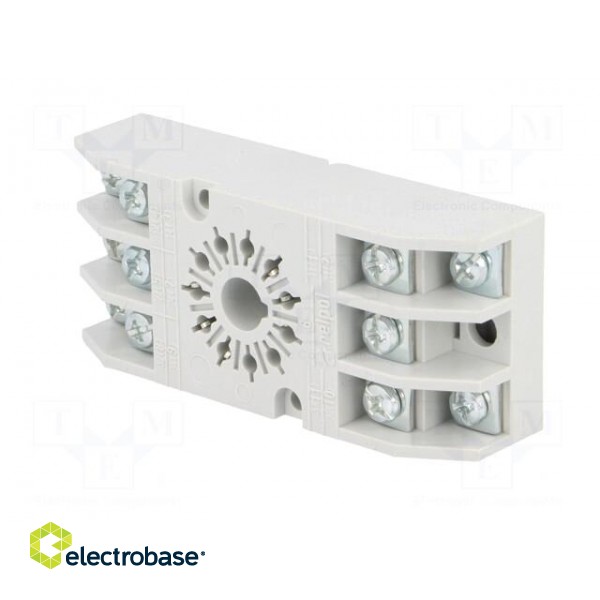 Socket | PIN: 11 | 10A | 250VAC | Mounting: on panel | Series: R15 image 2