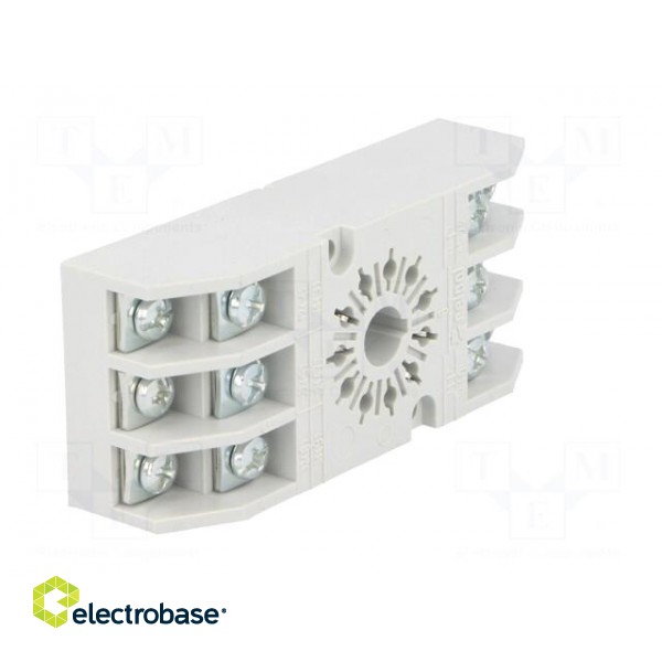 Socket | PIN: 11 | 10A | 250VAC | Mounting: on panel | Series: R15 image 8