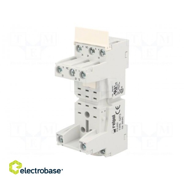 Socket | PIN: 11 | 10A | 300VAC | Mounting: DIN,on panel | Series: R3,R3N image 1