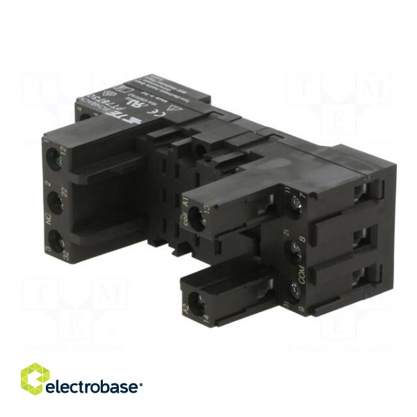Socket | PIN: 11 | 12A | 250VAC | Mounting: DIN | Leads: screw terminals фото 2