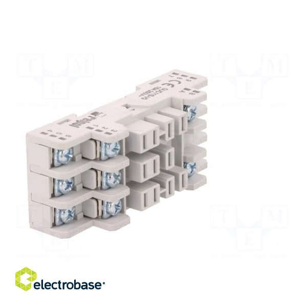 Socket | PIN: 11 | 16A | 250VAC | on panel,for DIN rail mounting image 8