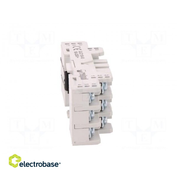 Socket | PIN: 11 | 16A | 250VAC | on panel,for DIN rail mounting image 7