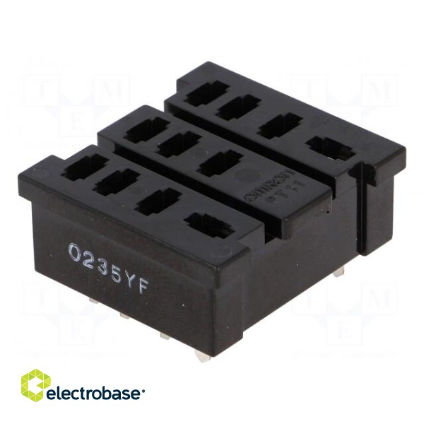 Socket | PIN: 11 | soldered,PCB | Series: LY3 image 1