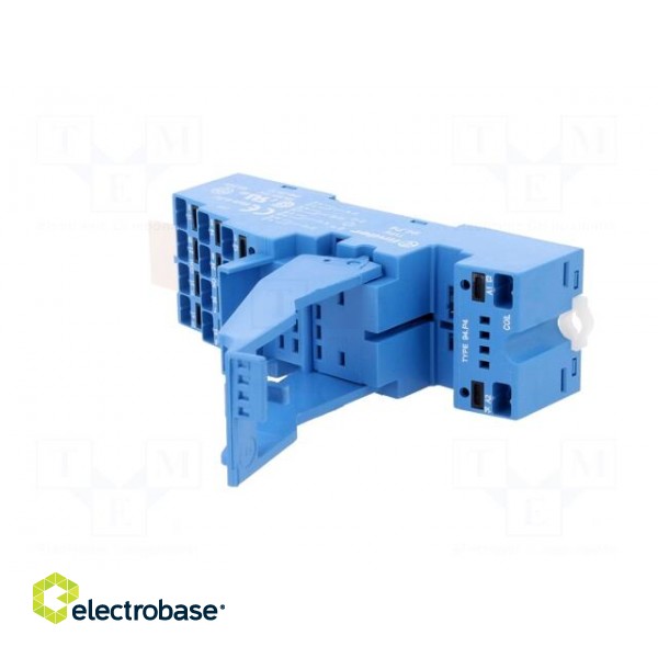 Socket | PIN: 14 | 10A | 250VAC | for DIN rail mounting | spring clamps image 2