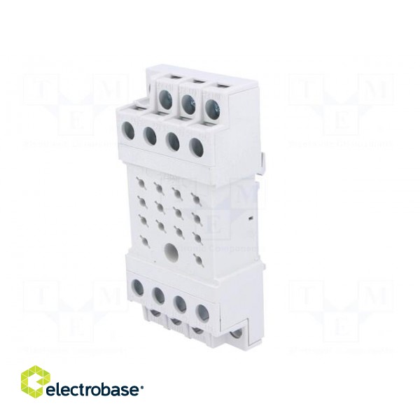 Socket | PIN: 14 | 10A | 250VAC | Mounting: DIN | Leads: screw terminals image 2