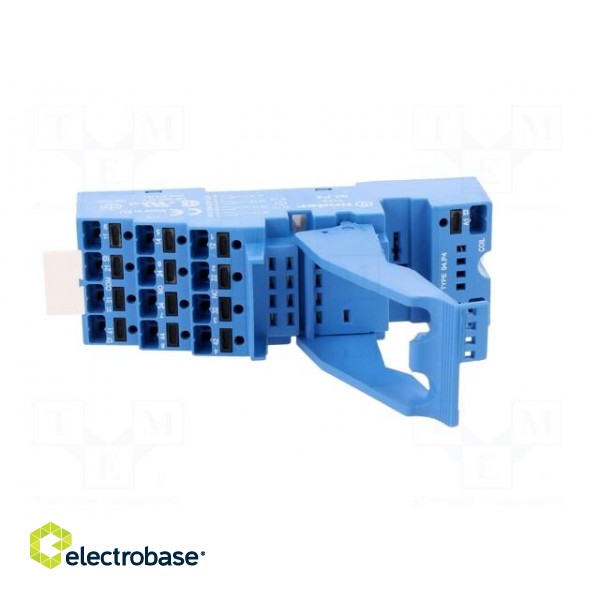 Socket | PIN: 14 | 10A | 250VAC | for DIN rail mounting | spring clamps image 9