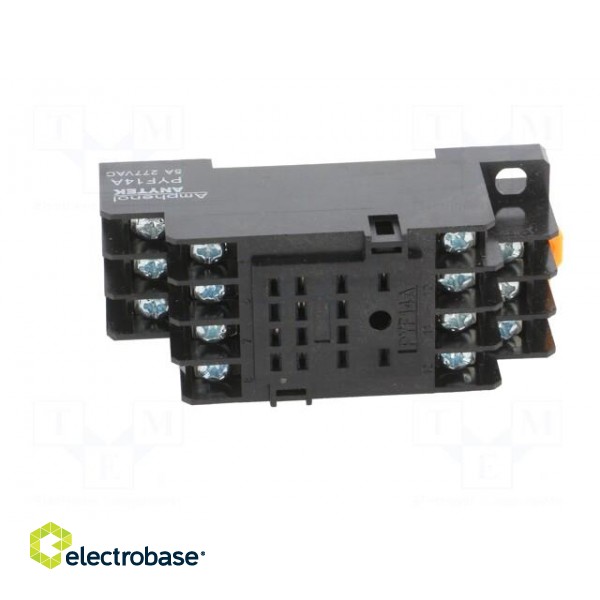 Socket | PIN: 14 | 5A | 277VAC | for DIN rail mounting | Series: AM4C image 9