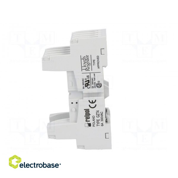 Socket | PIN: 14 | 6A | 250VAC | Application: T-R4 | Mounting: DIN image 3