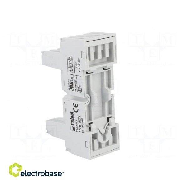 Socket | PIN: 14 | 6A | 250VAC | Application: T-R4 | Mounting: DIN image 4