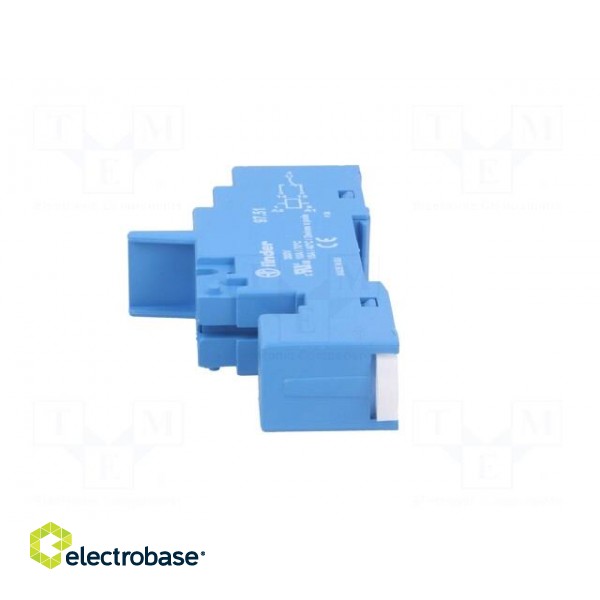 Socket | PIN: 5 | 10A | 250VAC | Mounting: DIN | Leads: spring clamps image 3
