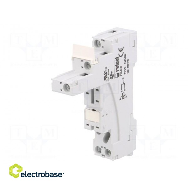 Socket | PIN: 5 | 12A | 300VAC | Mounting: DIN,on panel | Series: RM87N фото 1