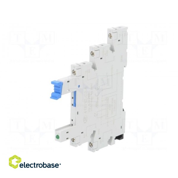 Socket | PIN: 5 | 6A | 250VAC | for DIN rail mounting | screw terminals image 1