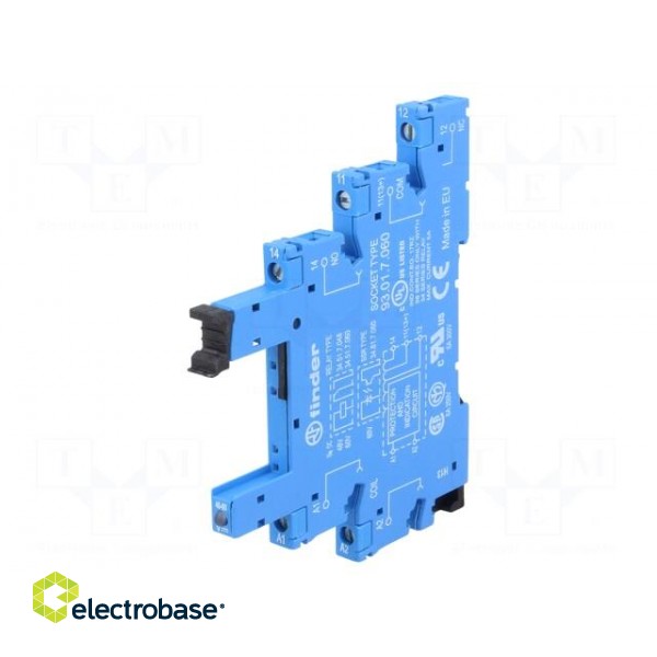Socket | PIN: 5 | 6A | 250VAC | for DIN rail mounting | screw terminals фото 1